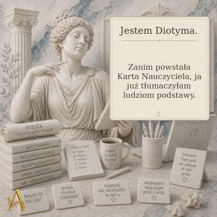 Otwarta Karta Nauczyciela z zaznaczonymi przepisami o rozwiązaniu stosunku pracy nauczyciela